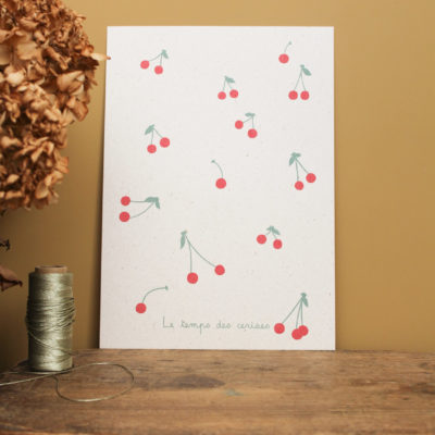 Sérigraphie le temps des cerises