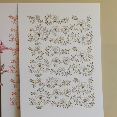 Sérigraphie Mathilde kaki