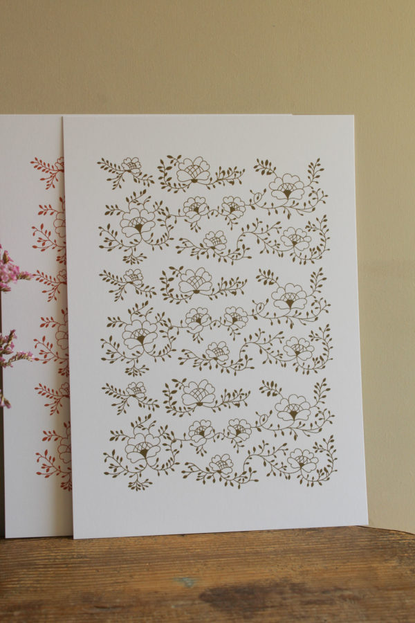 Sérigraphie Mathilde kaki