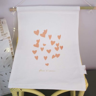 Affiche en tissu grand format - Pluie d'amour