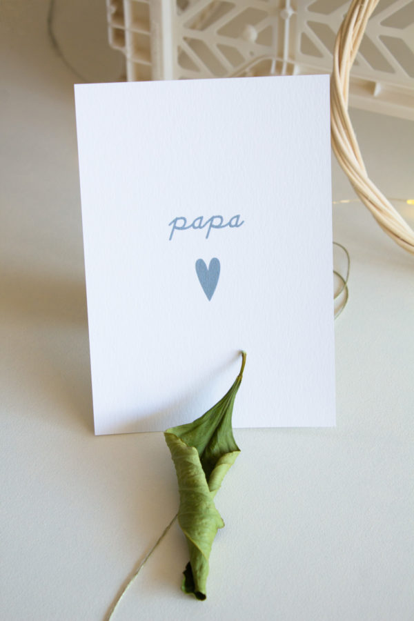 Carte postale papa