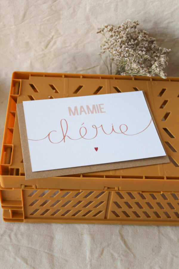 Carte postale Mamie chérie