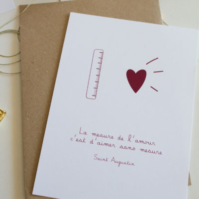Carte A5 - l'amour selon St Augustin