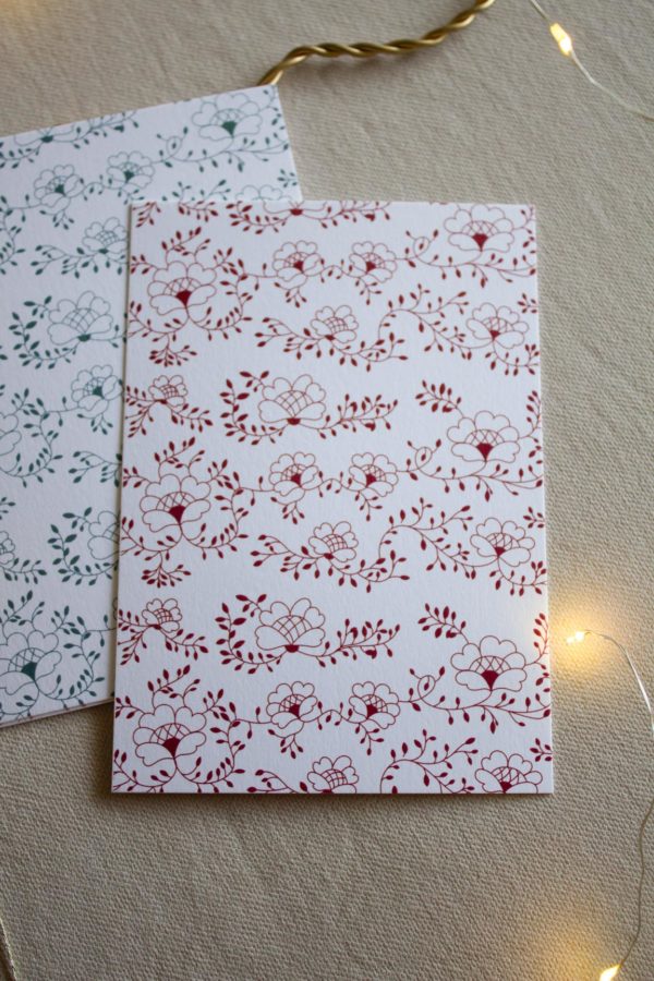 Carte postale motif Mathilde - prune