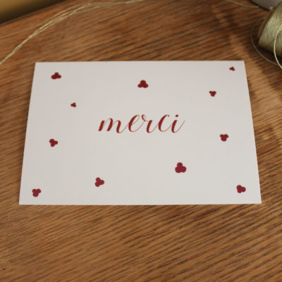 Carte postale merci - prune