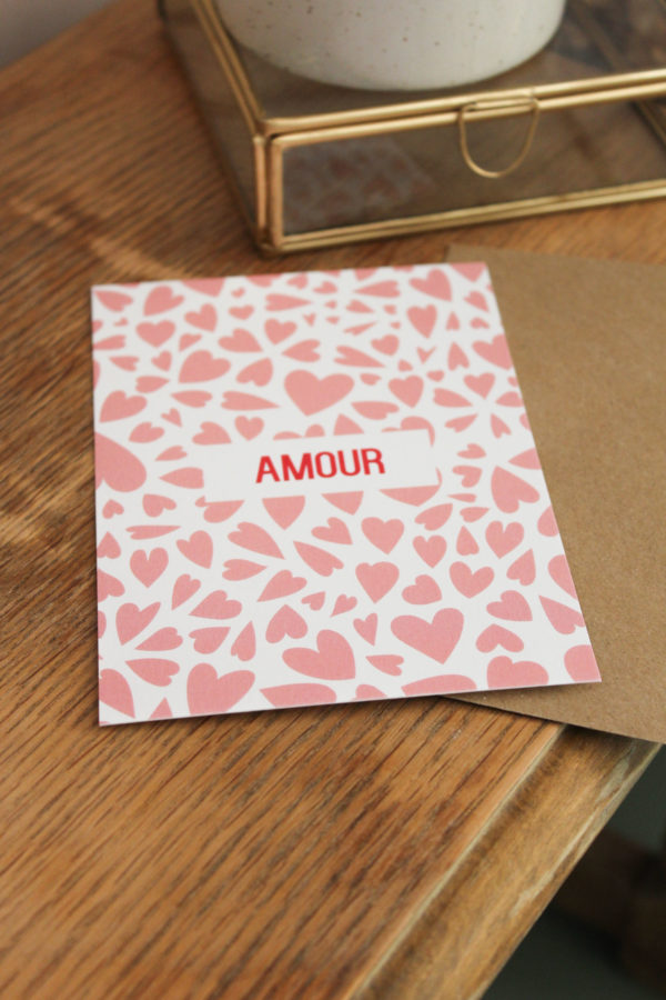 Carte postale amour