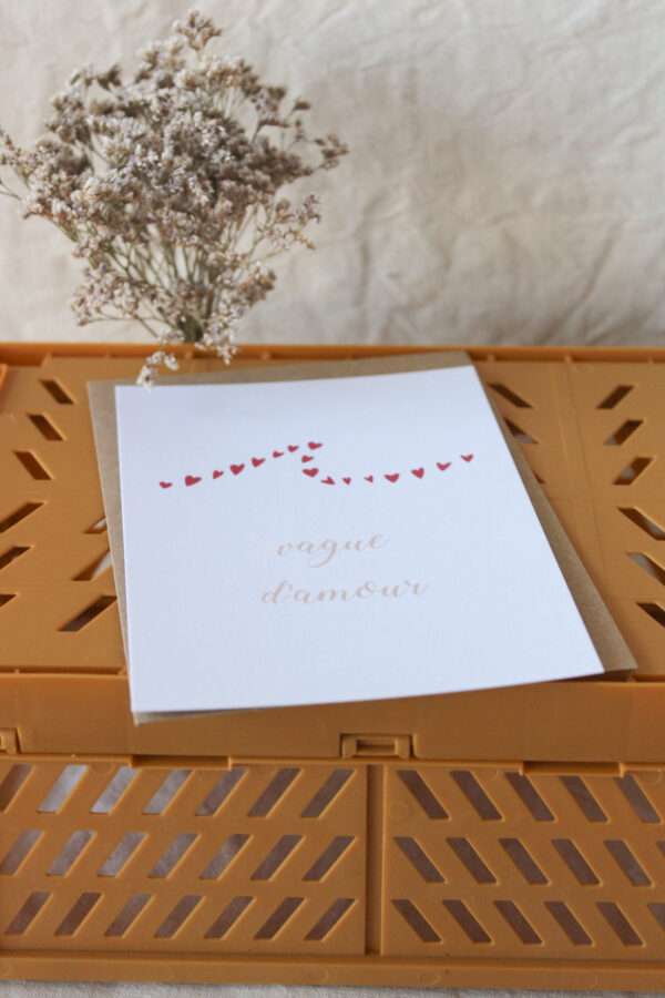 Carte postale Vague d'amour