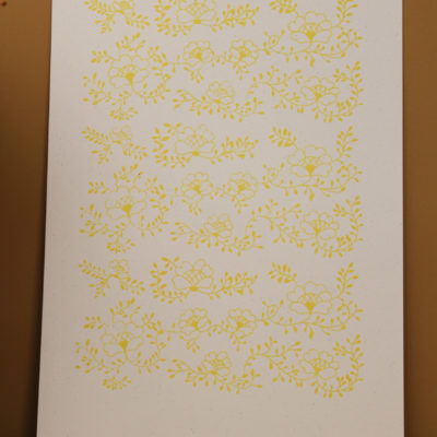 Sérigraphie Mathilde - jaune