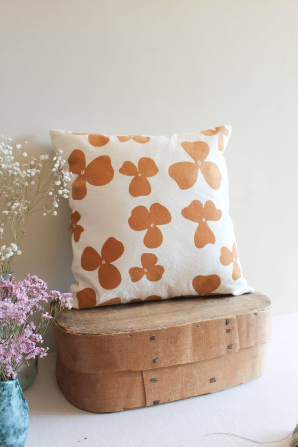 Housse de coussin - Motif pensées