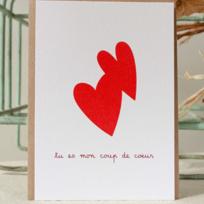 Carte postale Coup de coeur