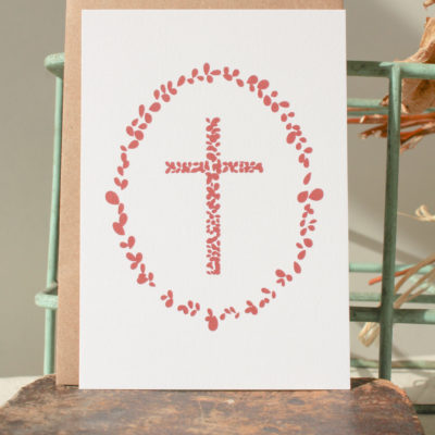 Carte postale Croix - brique