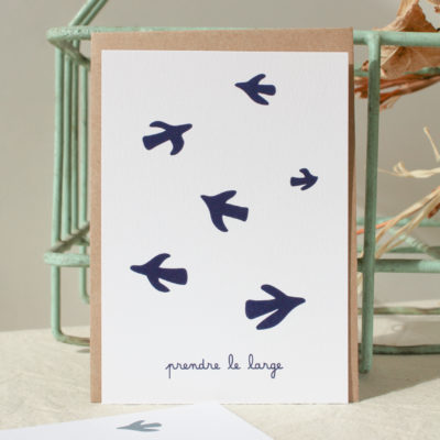 Carte postale prendre le large - marine