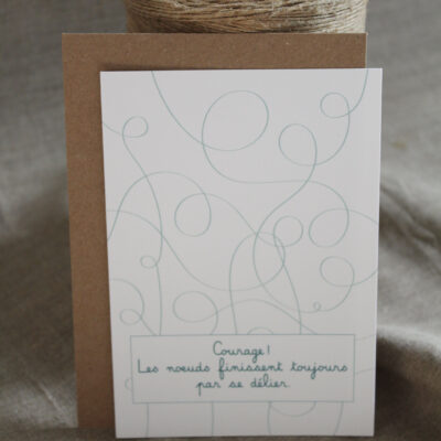 Carte postale Défaire les noeuds