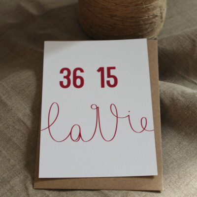 Carte postale 3615 la vie