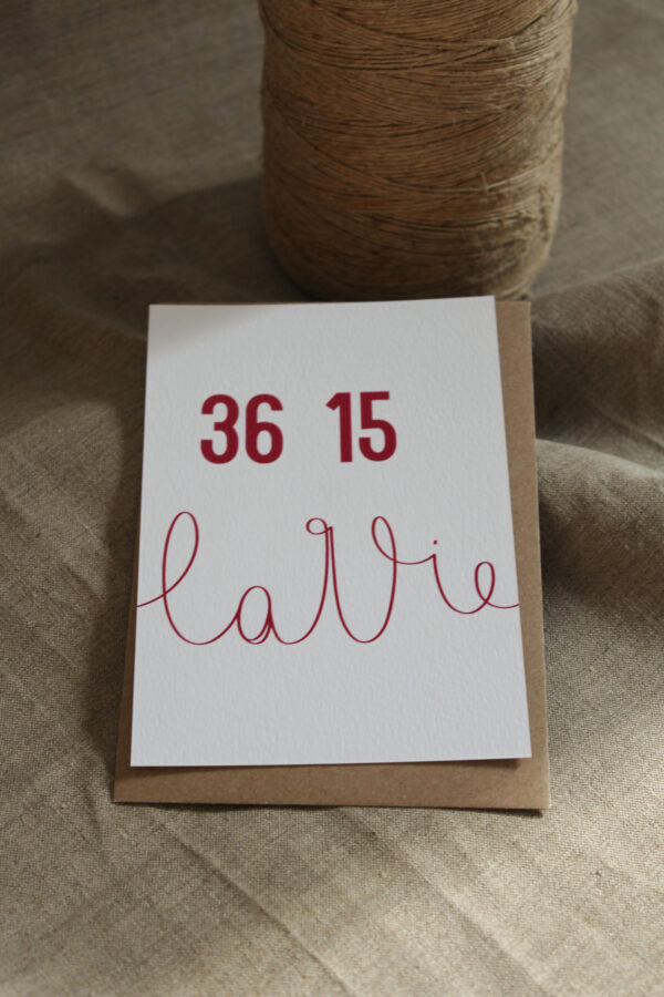 Carte postale 3615 la vie