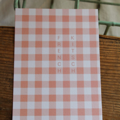 French Kitsch rose - petite affiche