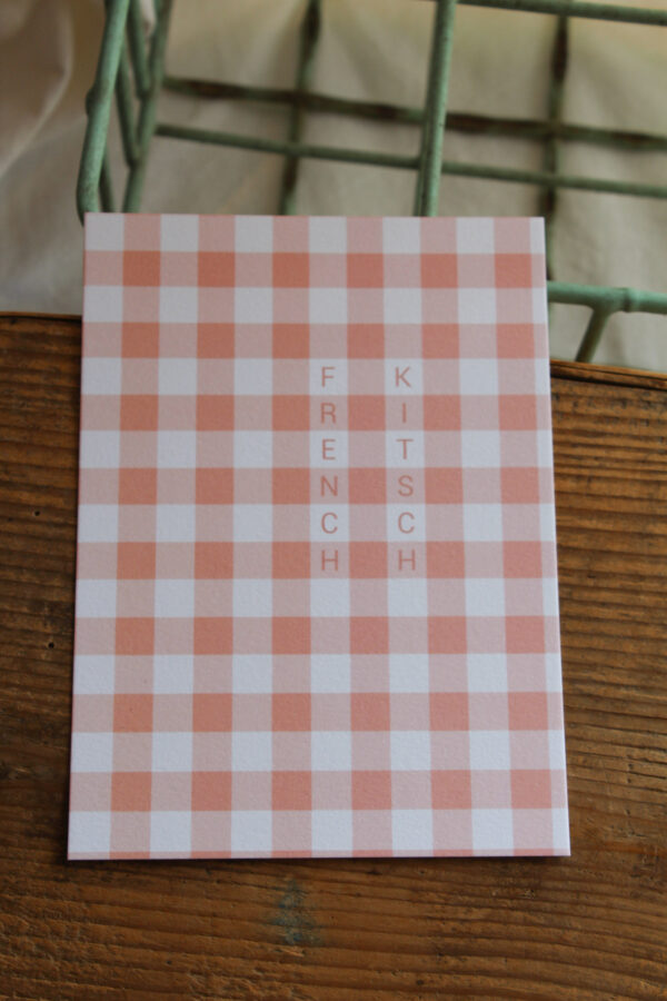 French Kitsch rose - petite affiche