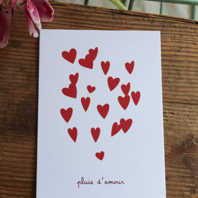 Pluie d'amour - petite affiche