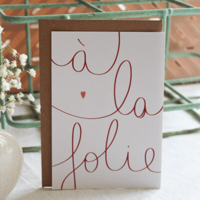 Carte postale À la folie