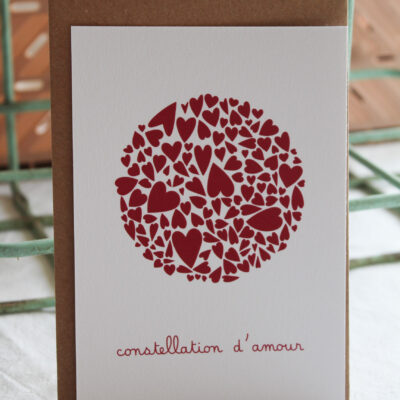 Carte postale Constellation d'amour