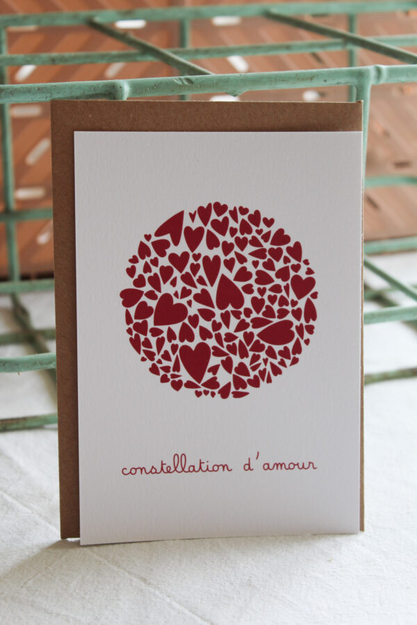 Carte postale Constellation d'amour