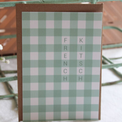 Carte postale French kitsch vert
