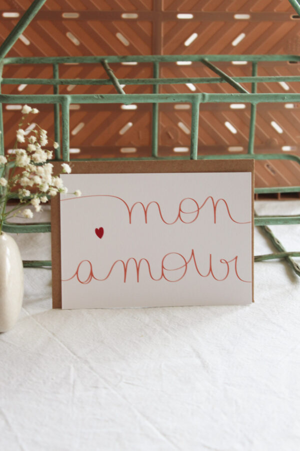 Carte postale Mon amour