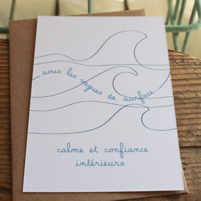 Carte postale Sous les vagues