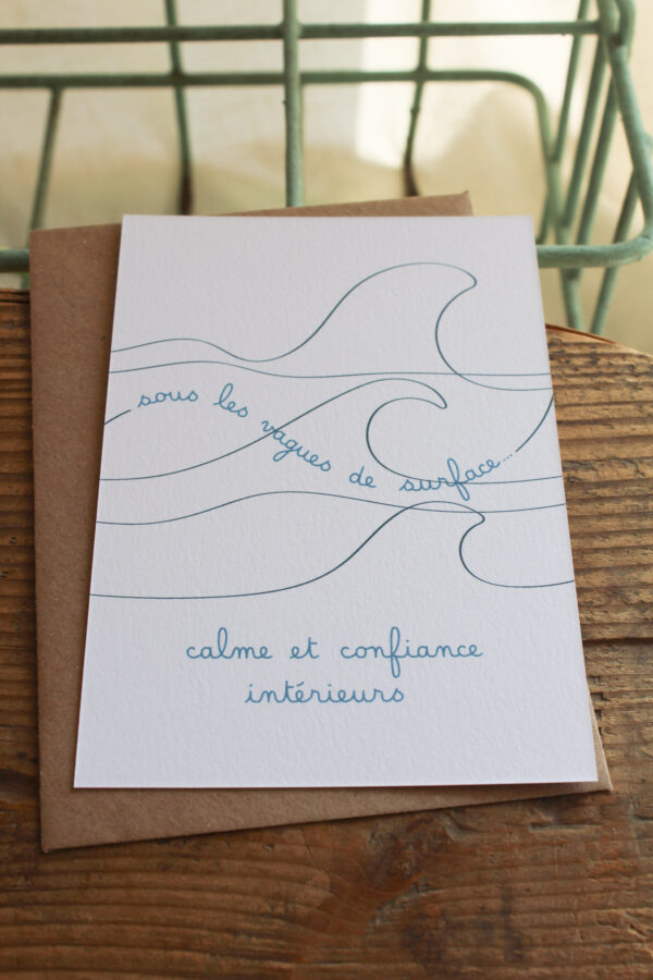 Carte postale Sous les vagues