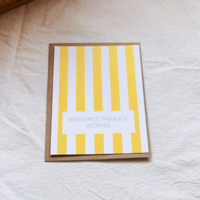 Carte ambiance parasol