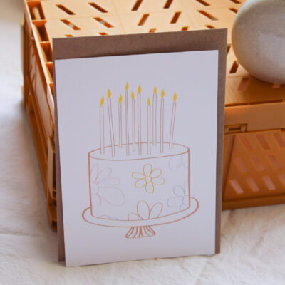 Carte Gâteau d'anniversaire