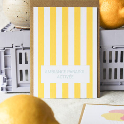 Carte ambiance parasol