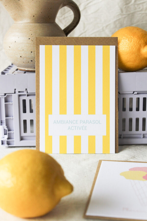 Carte ambiance parasol