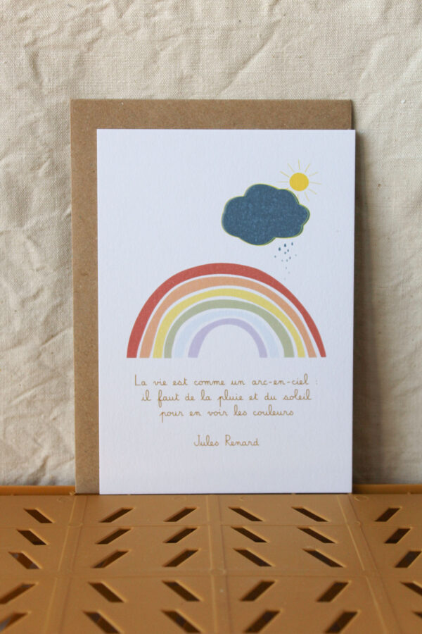 Carte postale Arc-en-ciel