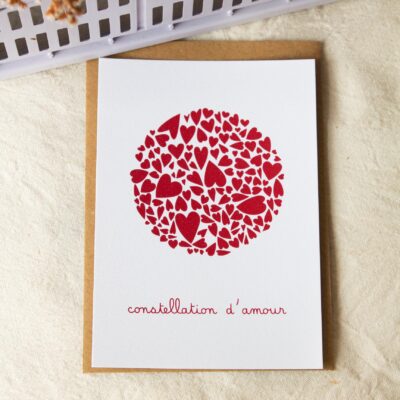 Carte postale Constellation d'amour