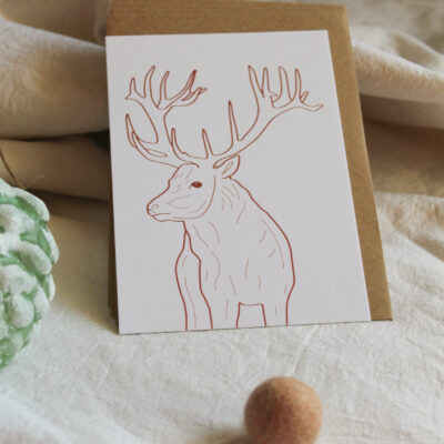 Carte postale Cerf