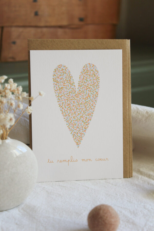 Carte Tu remplis mon coeur
