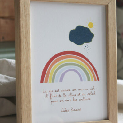 La vie arc en ciel - petite affiche