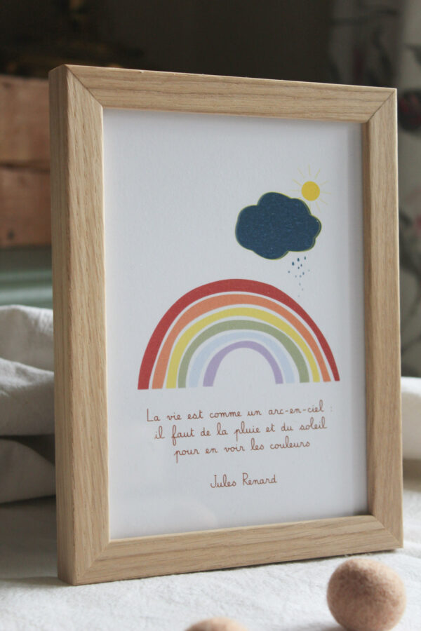 La vie arc en ciel - petite affiche