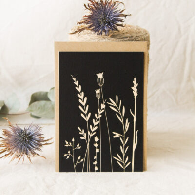 Carte Brins d'été (Collection noir-beige)