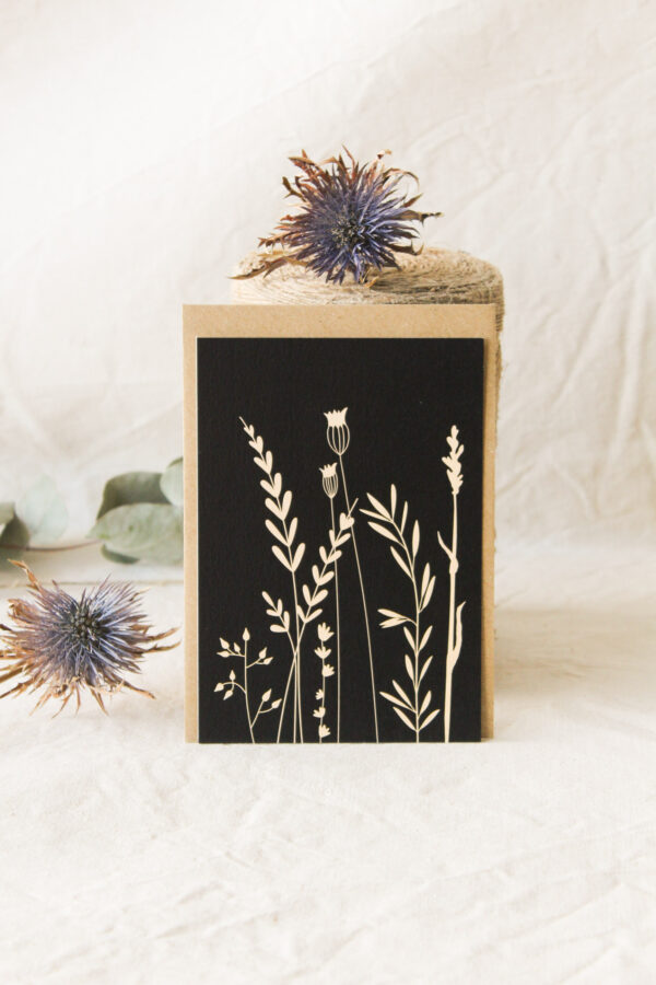 Carte Brins d'été (Collection noir-beige)
