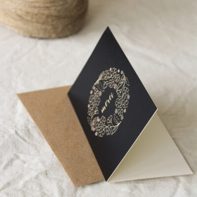 Mini-carte à volet - Merci