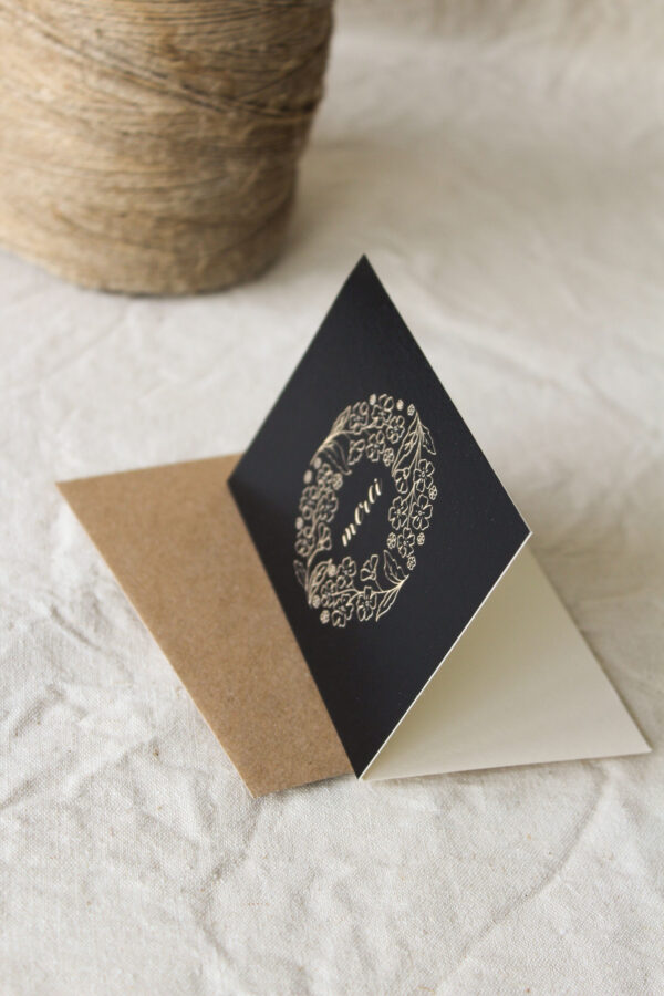 Mini-carte à volet - Merci