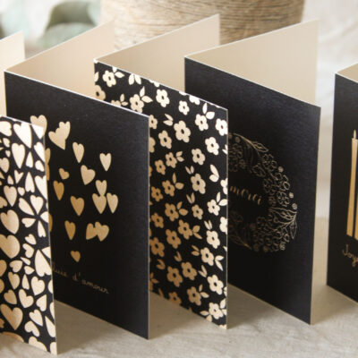 Mini-carte à volet - Petites fleurs