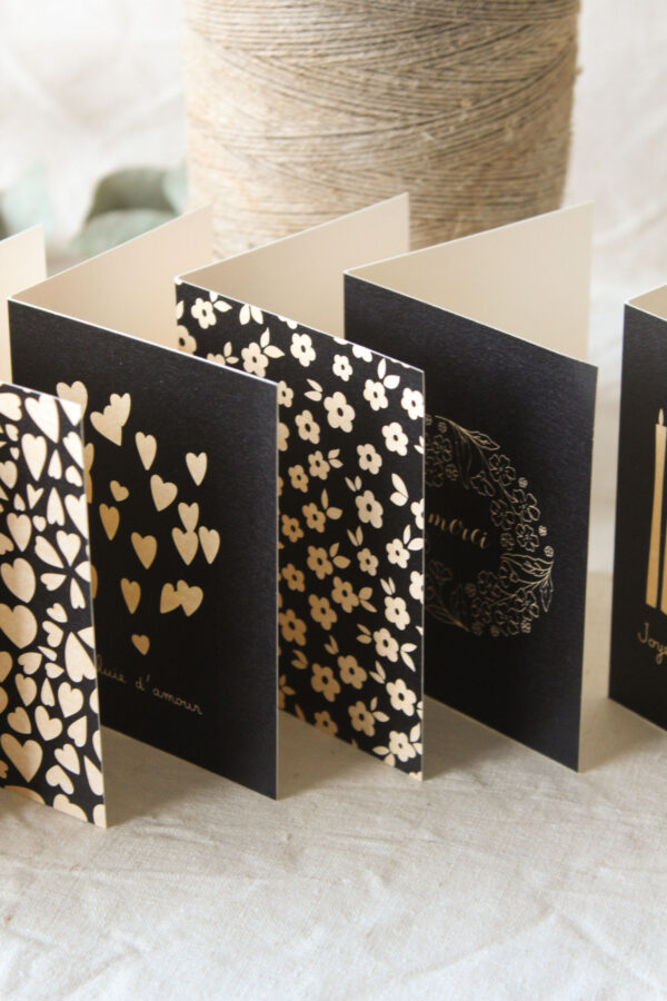 Mini-carte à volet - Petites fleurs
