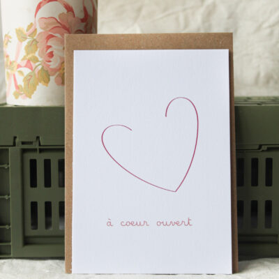Carte À coeur ouvert