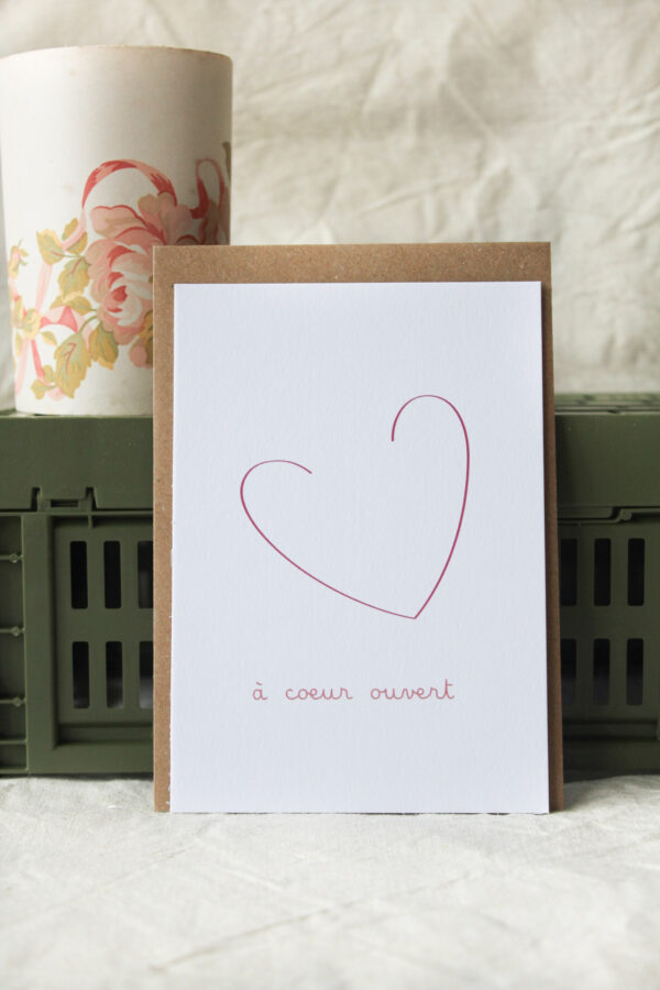 Carte À coeur ouvert