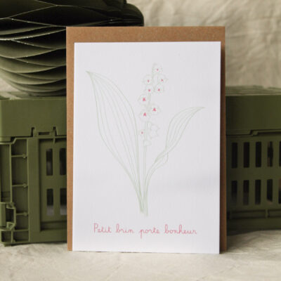Carte Muguet porte bonheur