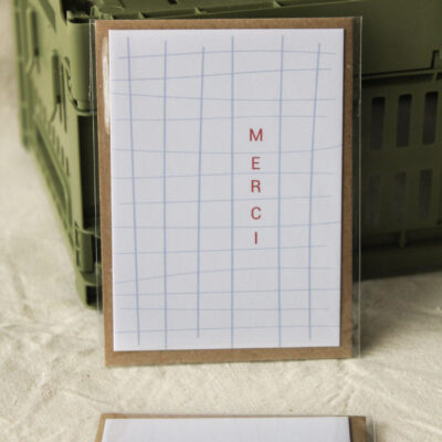 Mini-carte simple - Merci
