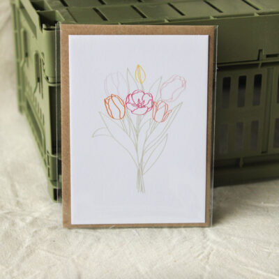 Mini-carte simple - Tulipes